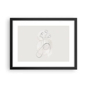 Affiche dans un cadre noir - Poster - Spirale de beauté - 40x30 cm