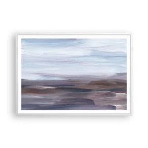 Affiche dans un cadre blanc - Poster - Éléments : eau - 100x70 cm