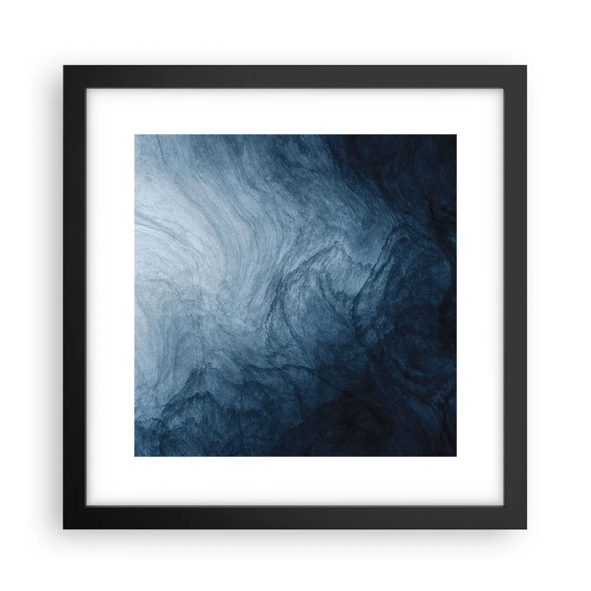 Affiche dans un cadre noir - Poster - Atteindre en profondeur - 30x30 cm