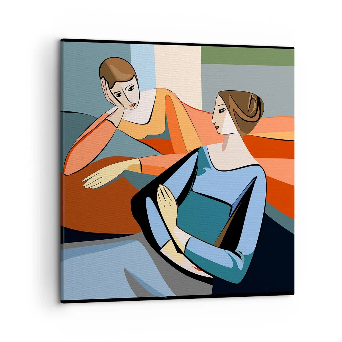 Impression sur toile - Image sur toile - Un moment de confiance - 50x50 cm