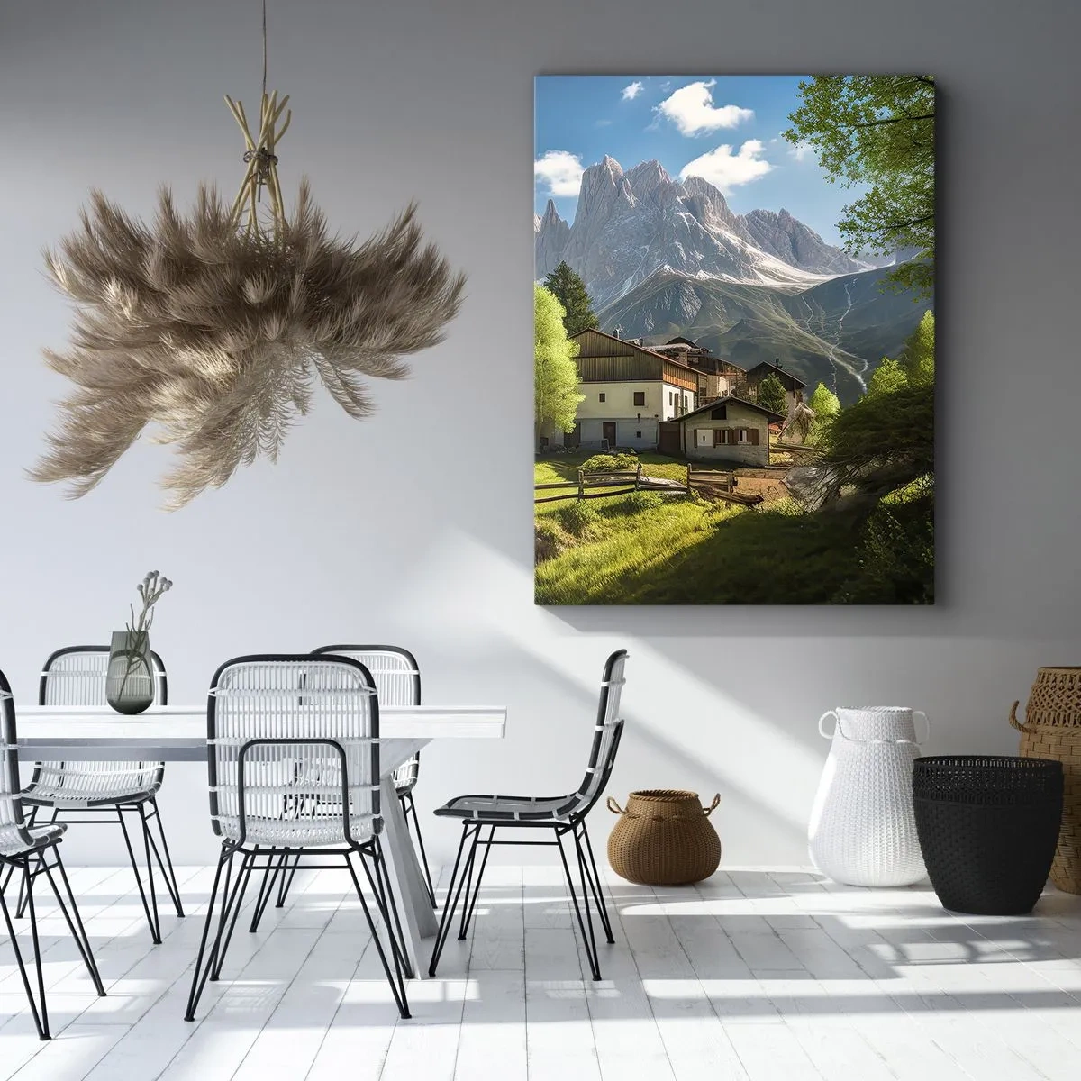 Impression sur toile - Image sur toile - Idylle alpine - 45x80 cm