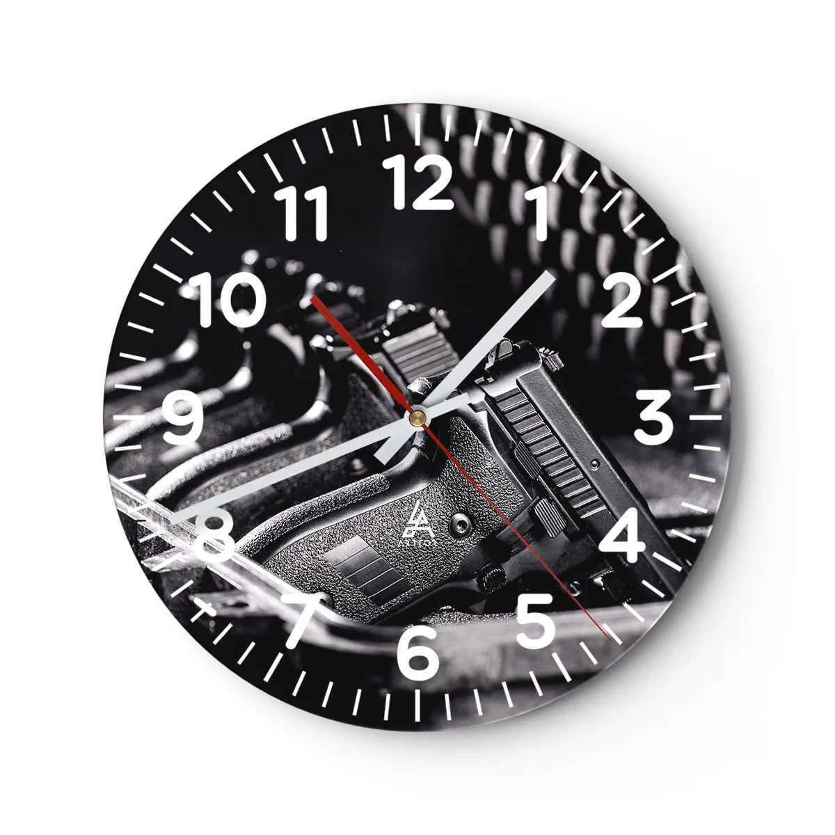 Horloge murale - Pendule murale - Sport masculin - 40x40 cm