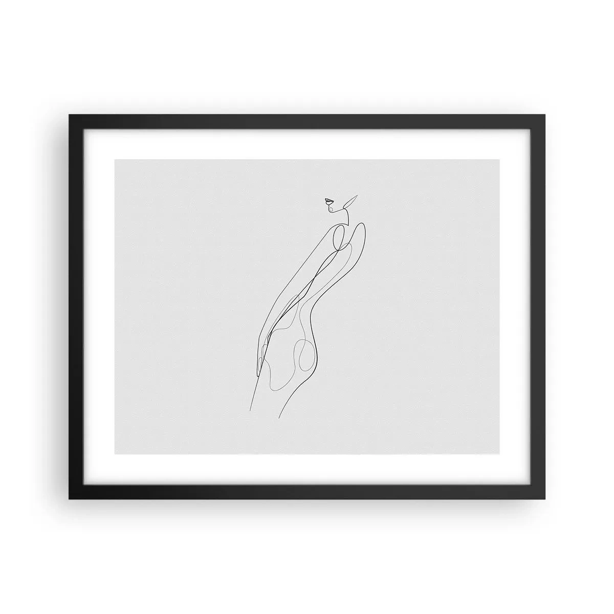 Affiche dans un cadre noir - Poster - Juste une promesse - 50x40 cm