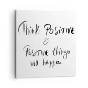 Impression sur toile - Image sur toile - Comment vivre? - 60x60 cm