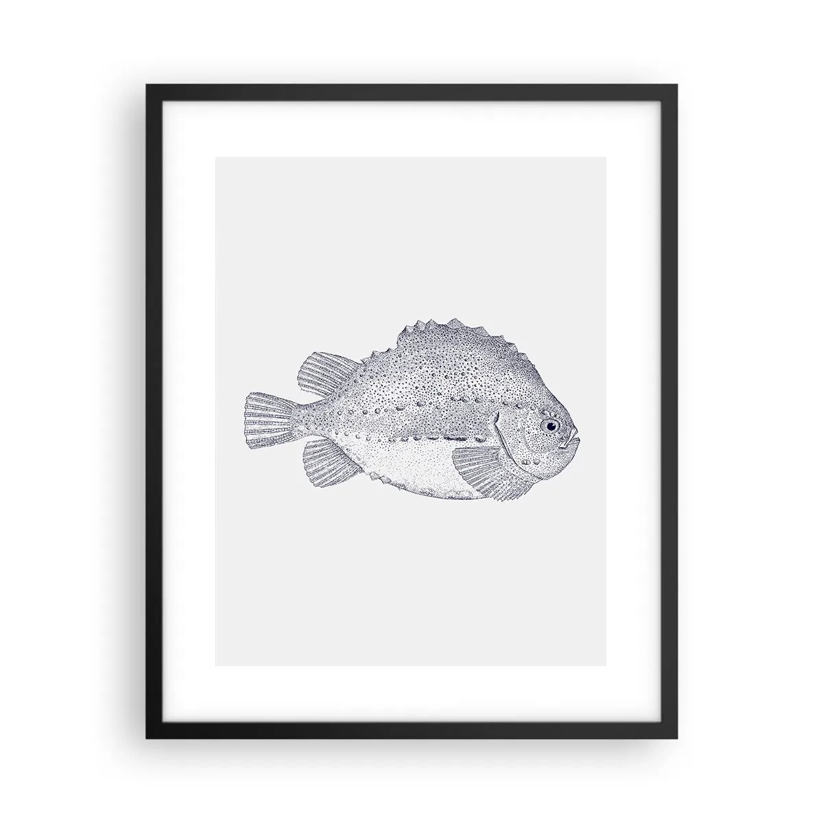 Affiche dans un cadre noir - Poster - Pour l'album du naturaliste - 40x50 cm