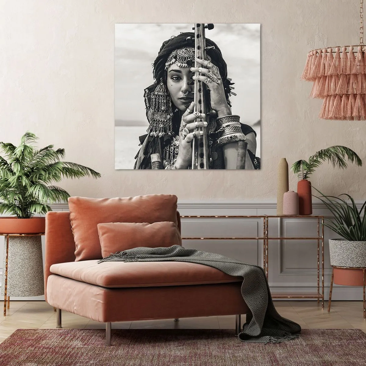 Impression sur toile - Image sur toile - Musique de l'Orient elle-même - 30x30 cm