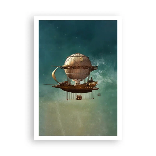 Affiche - Poster - Jules Verne vous salue - 70x100 cm