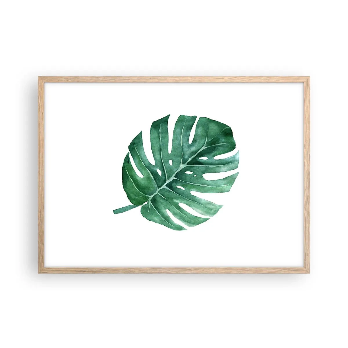 Affiche dans un chêne clair - Poster - Concept vert - 70x50 cm