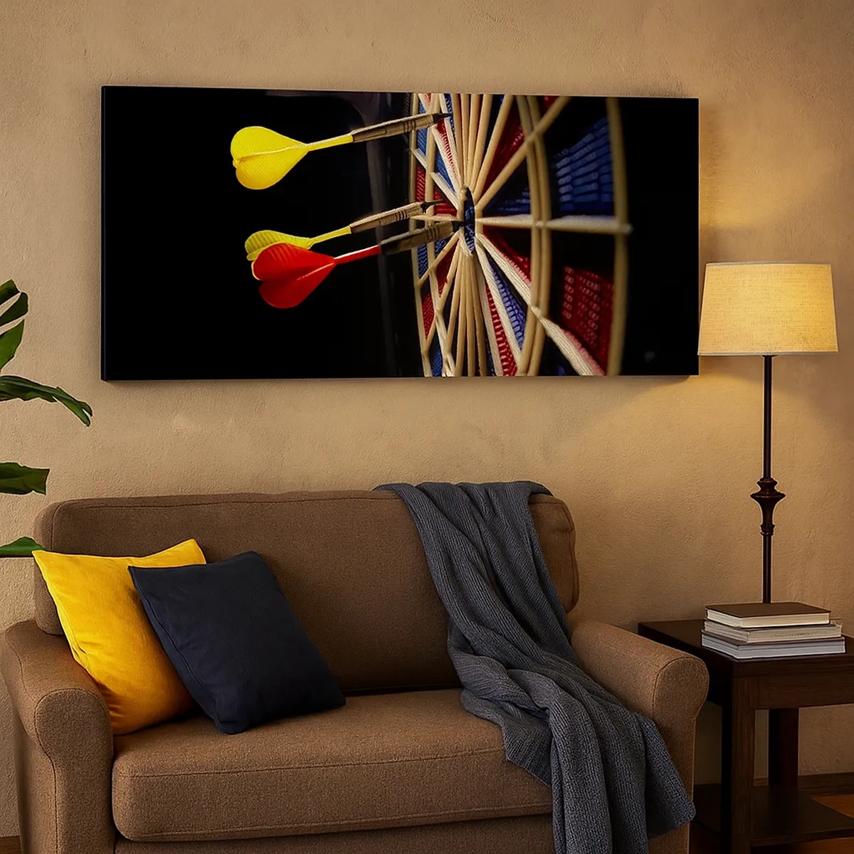 Impression sur toile - Image sur toile - Droit au but - 30x30 cm