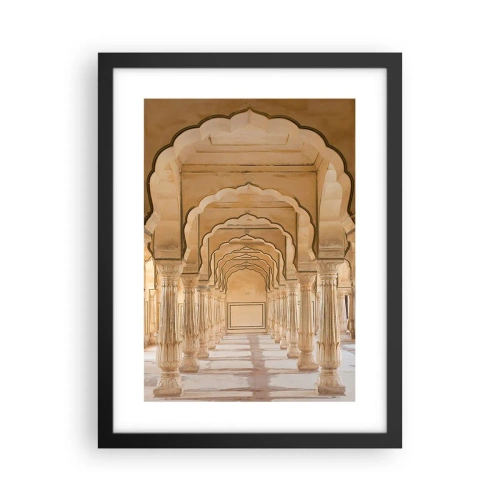 Affiche dans un cadre noir - Poster - Dans le palais du maharaja - 30x40 cm