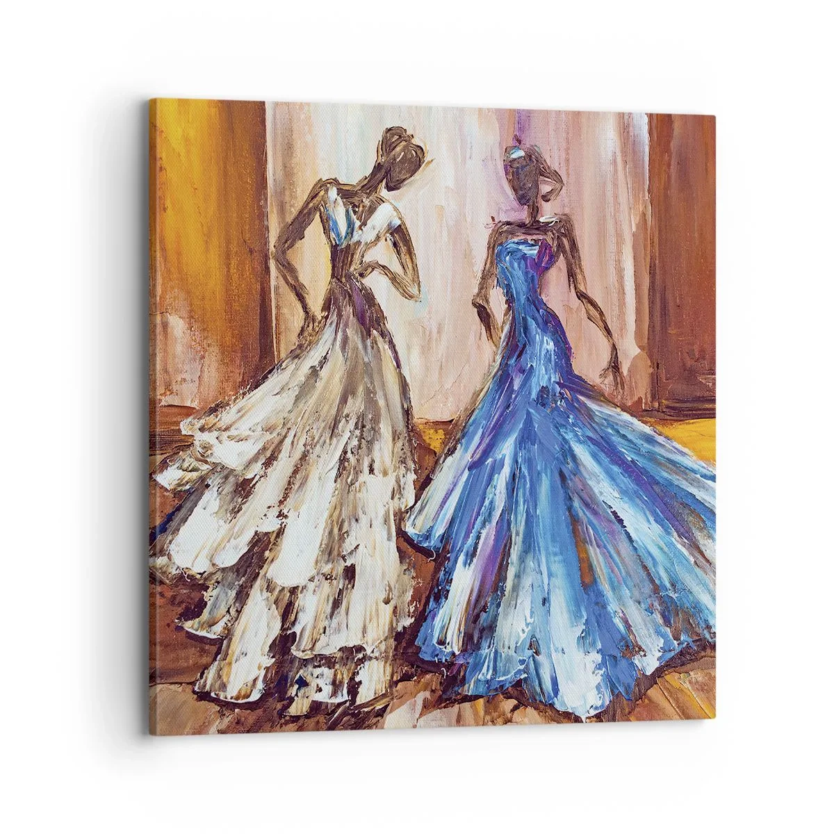 Impression sur toile - Image sur toile - Un duo reconnaissant - 70x70 cm