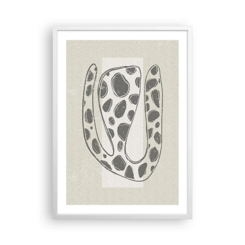 Affiche dans un cadre blanc - Poster - Une étrange créature - 50x70 cm
