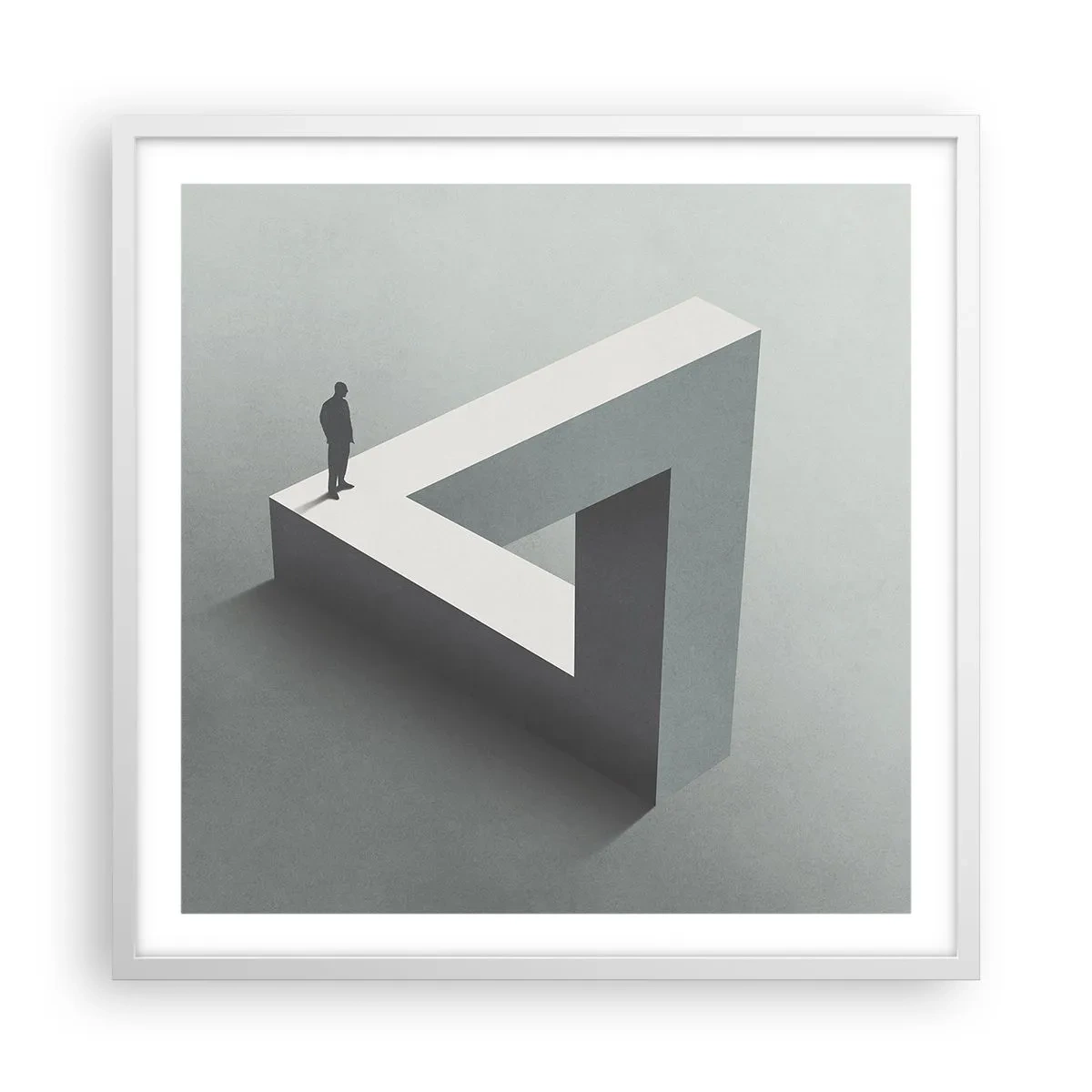 Affiche dans un cadre blanc - Poster - Mais c'est possible - 60x60 cm