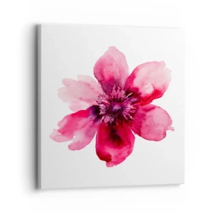 Impression sur toile - Image sur toile - Un baiser parfumé au carmin - 30x30 cm