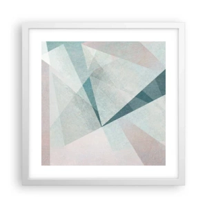 Affiche dans un cadre blanc - Poster - Calme bien que dynamique - 40x40 cm