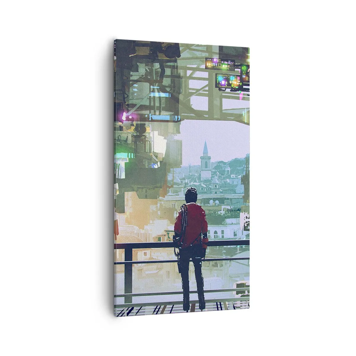 Impression sur toile - Image sur toile - Deux mondes - 55x100 cm