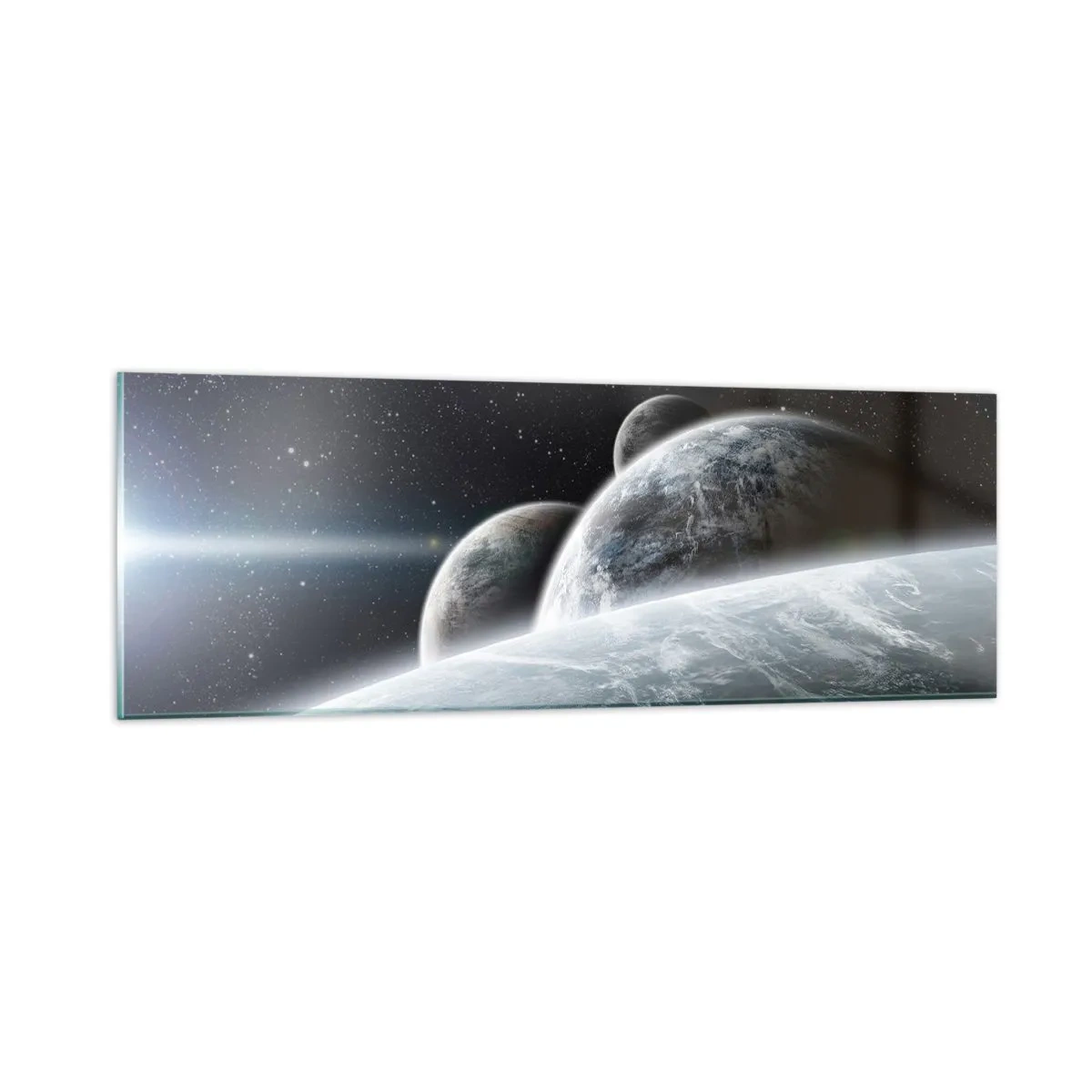 Impression sur verre - Image sur verre - Musique cosmique des sphères - 90x30 cm