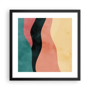 Affiche dans un cadre noir - Poster - Conformité non-conforme - 40x40 cm