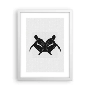Affiche dans un cadre blanc - Poster - Une âme commune - 30x40 cm
