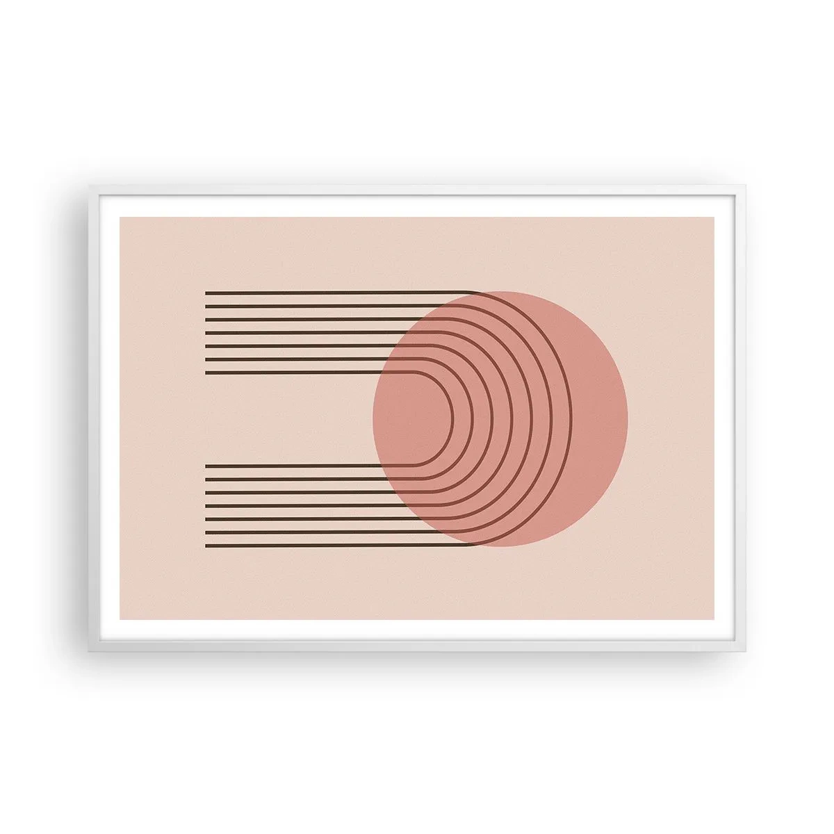 Affiche dans un cadre blanc - Poster - Attraction irrésistible - 100x70 cm