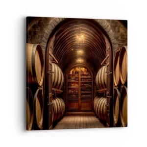Impression sur toile - Image sur toile - Cave climatisée - 40x40 cm