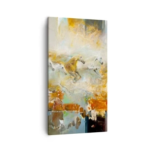 Impression sur toile - Image sur toile - Au galop vers la lumière - 45x80 cm
