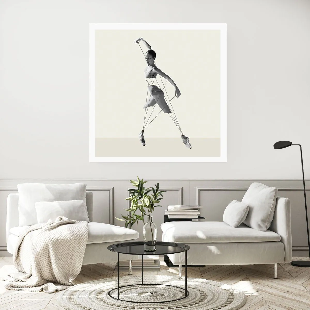 Affiche - Poster - Dans le théatre de la vie - 60x60 cm