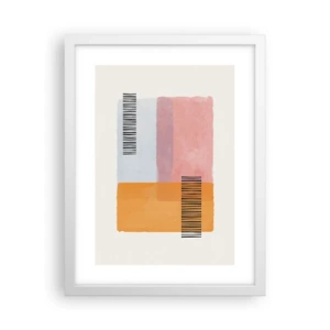 Affiche dans un cadre blanc - Poster - D'un coin à l'autre - 30x40 cm