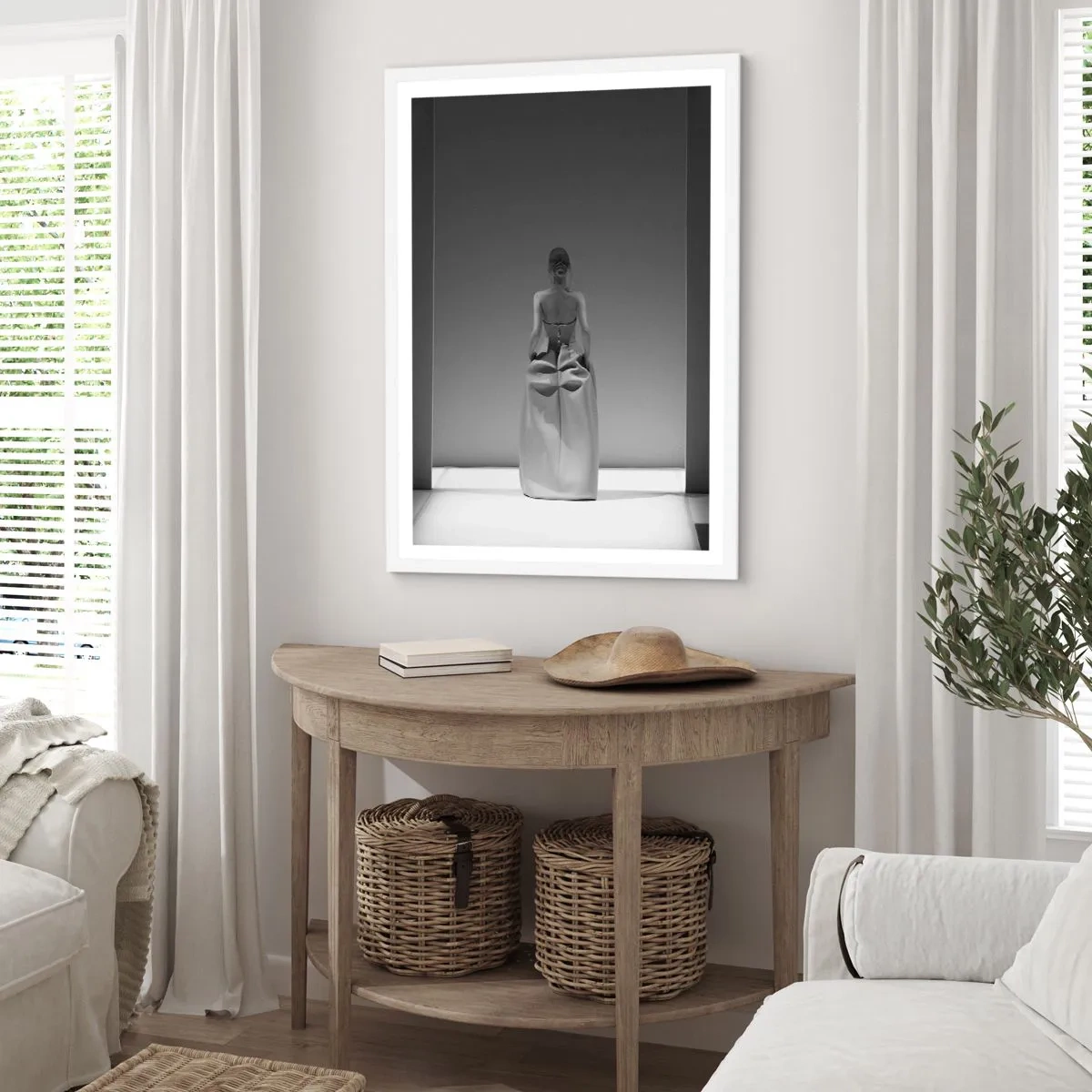 Affiche dans un cadre blanc - Poster - Simplicité raffinée - 50x70 cm