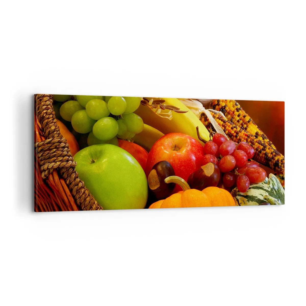 Impression sur toile - Image sur toile - Panier de récolte - 100x40 cm