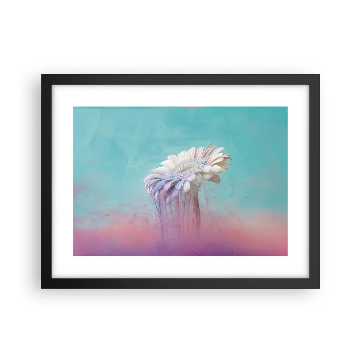 Affiche dans un cadre noir - Poster - Le monde souterrain des fleurs - 40x30 cm