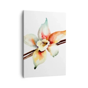 Impression sur toile - Image sur toile - Illustration florale à l'aquarelle aux couleurs pastel - 50x70cm - Douceur de couleur renversée - Décoration murale moderne pour le salon et la chambre ARTTOR