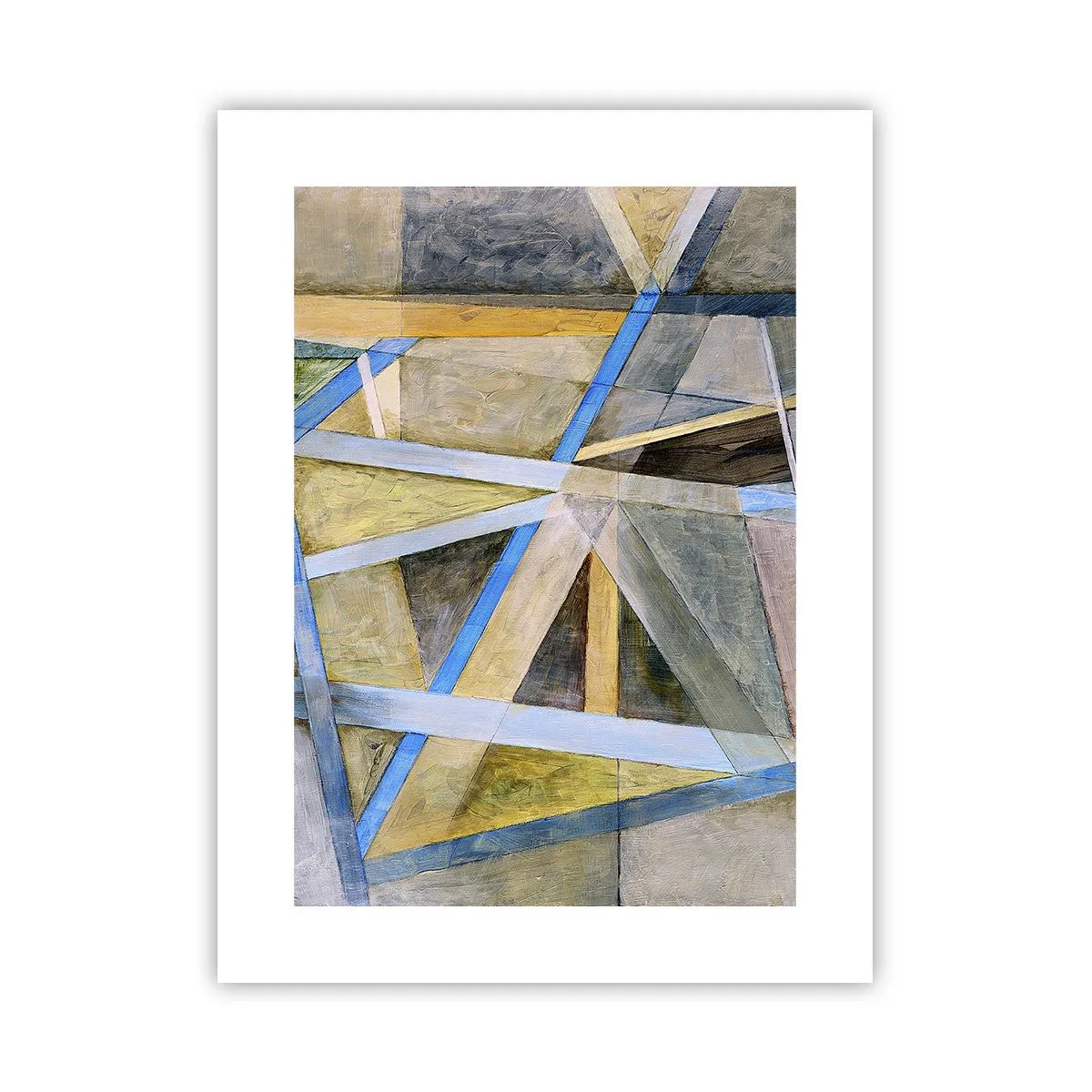 Affiche - Poster - Tout droit ou en diagonale ? - 30x40 cm