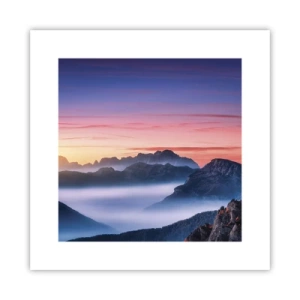 Affiche - Poster - Au-dessus des vallées - 30x30 cm