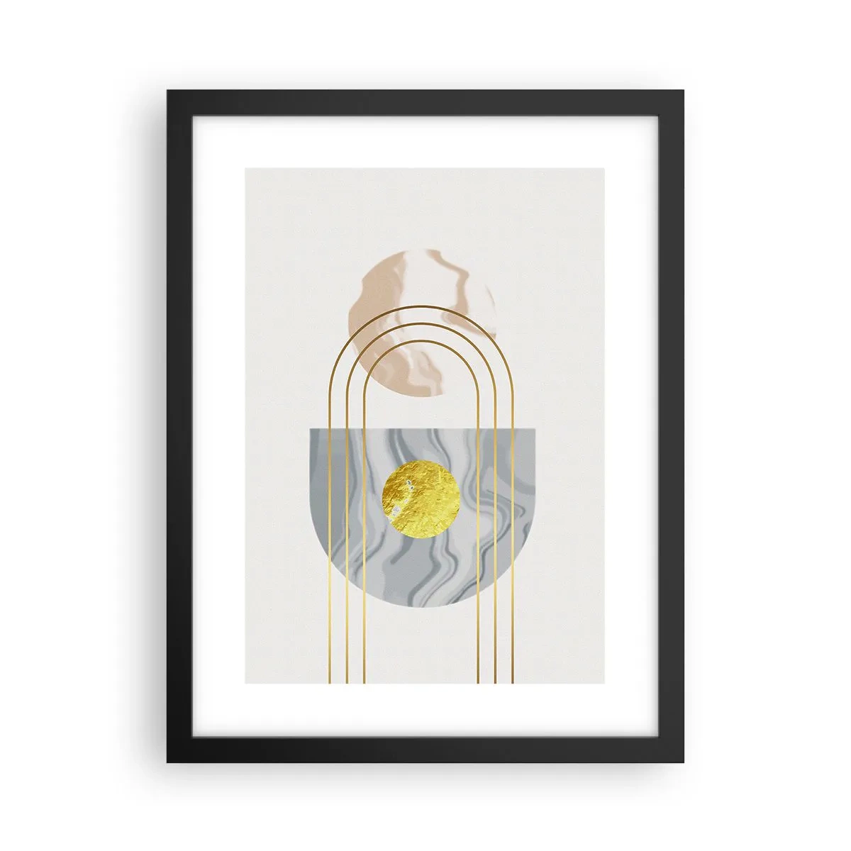 Affiche dans un cadre noir - Poster - Clareté et brillance - 30x40 cm