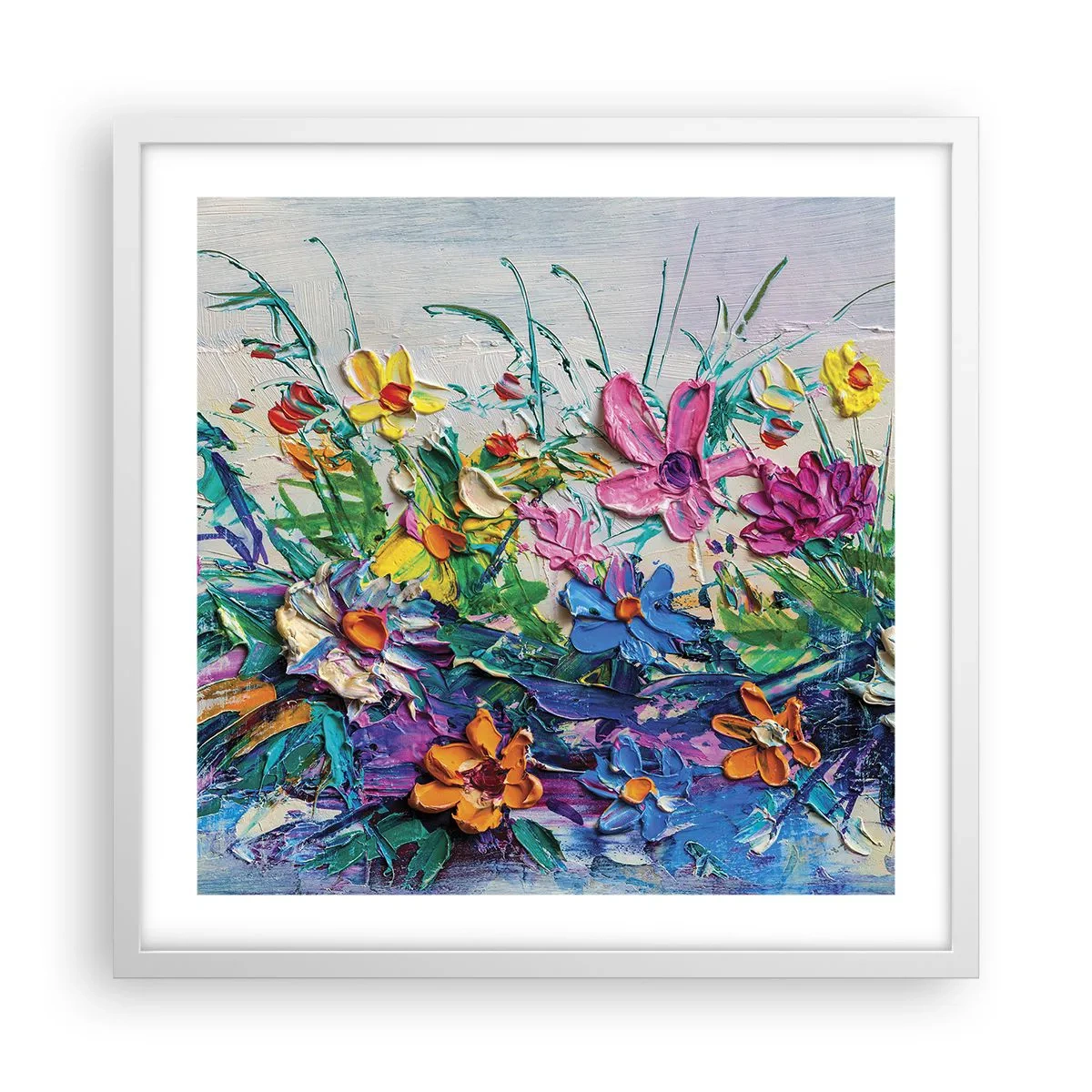 Affiche dans un cadre blanc - Poster - Absolument pas une nature morte - 50x50 cm