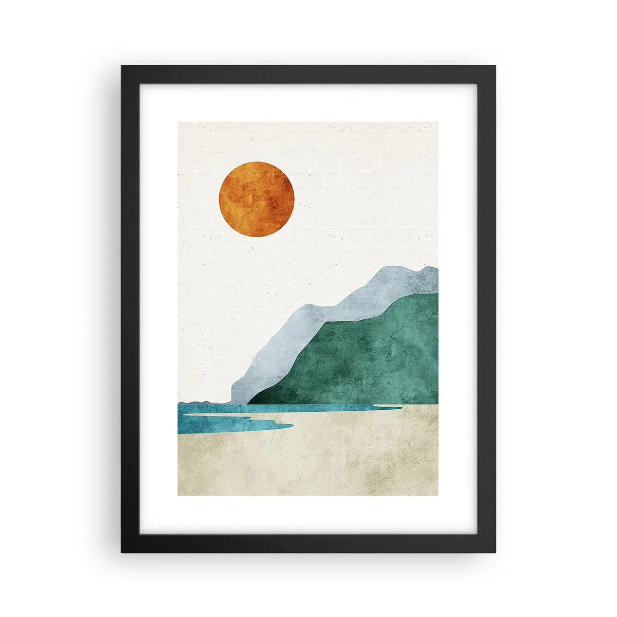 Affiche dans un cadre noir - Poster - Le paysage comme il se doit - 30x40 cm