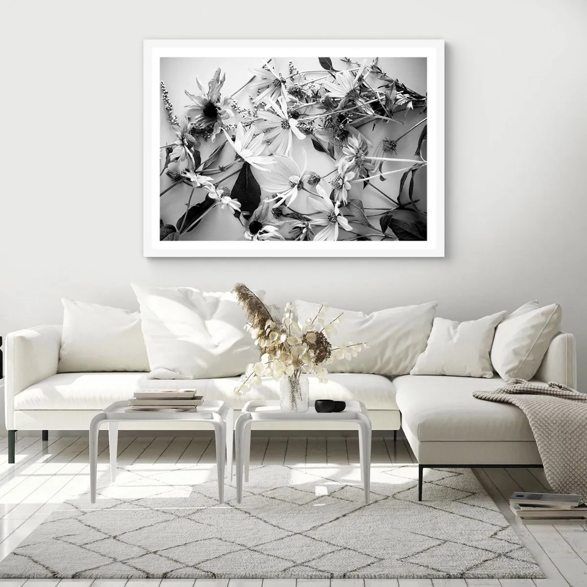 Affiche dans un cadre blanc - Poster - Non-un bouquet de fleurs - 40x30 cm
