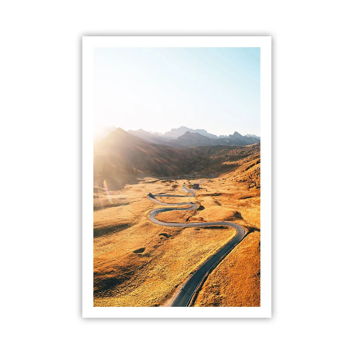 Affiche - Poster - Dans une vallée dorée - 61x91 cm