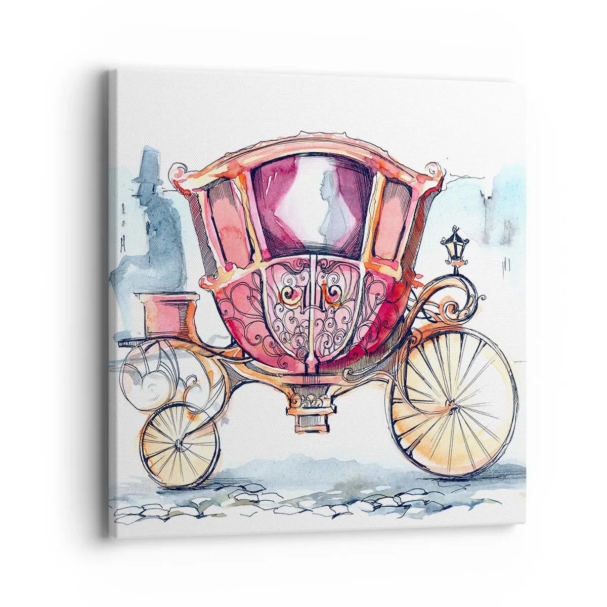 Impression sur toile - Image sur toile - À un mariage ou à un bal ? - 40x40 cm