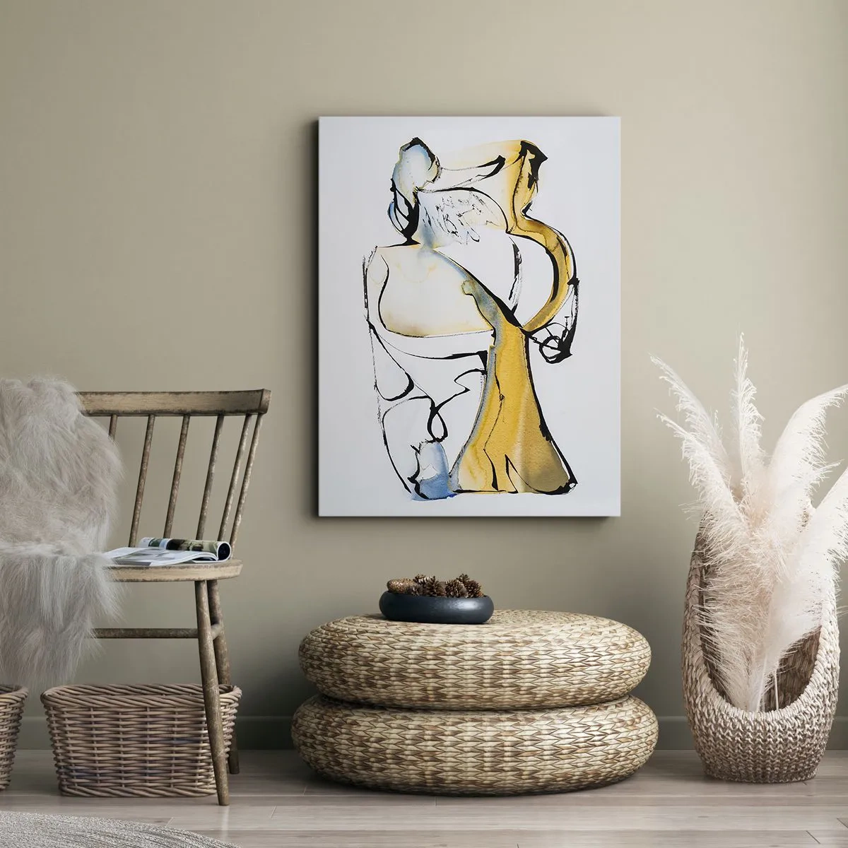 Impression sur toile - Image sur toile - Abstraction du verre - 70x100 cm