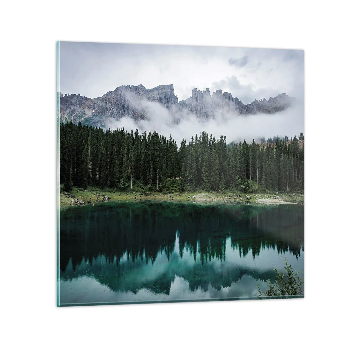 Impression sur verre - Image sur verre - Chut, chut, ne réveillons pas l'eau qui dort - 50x50 cm