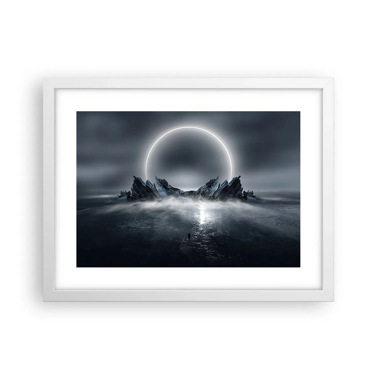 Affiche dans un cadre blanc - Poster - La fin de l'histoire - 40x30 cm