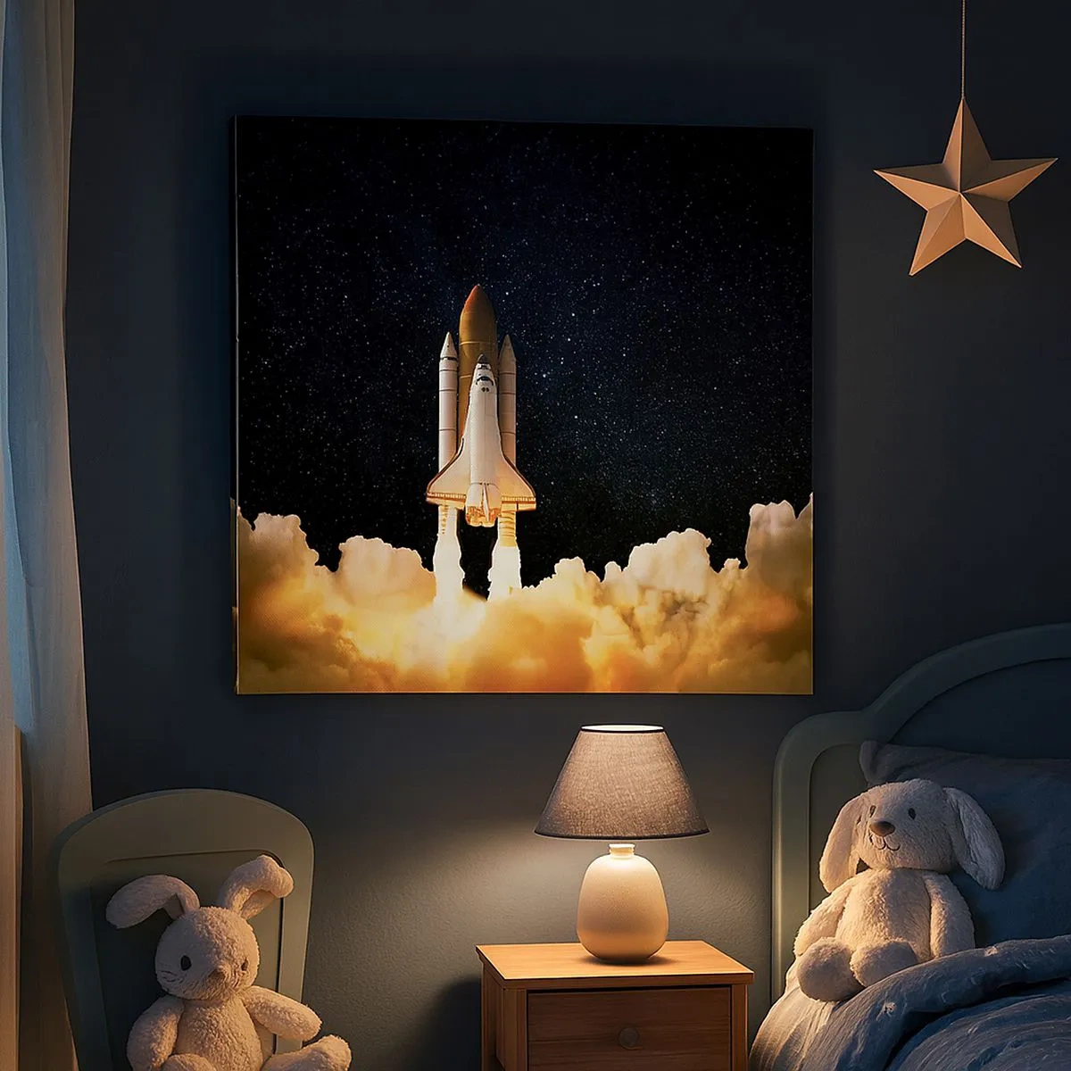 Impression sur toile - Image sur toile - Ad astra! - 30x30 cm