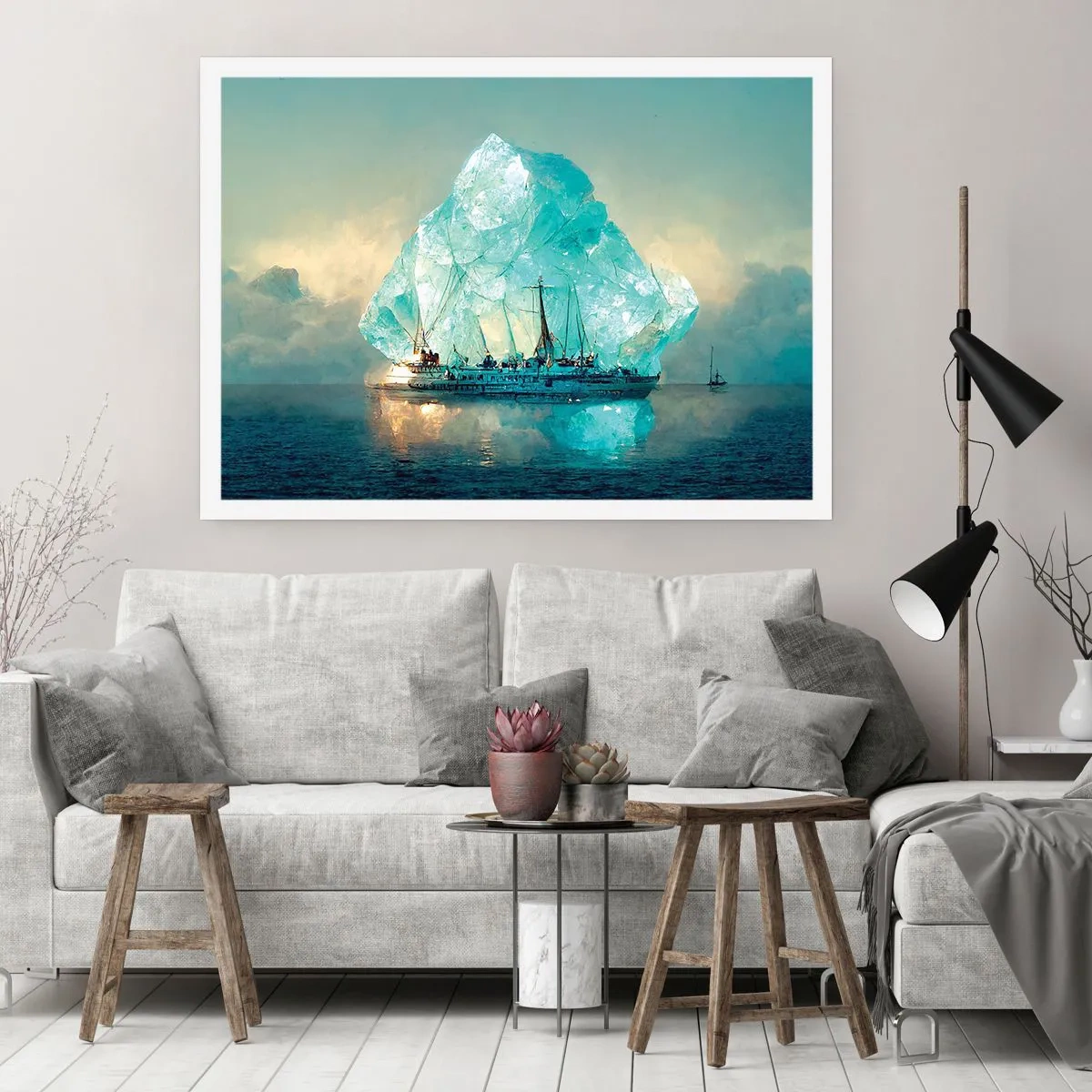 Affiche - Poster - Diamant arctique - 70x50 cm