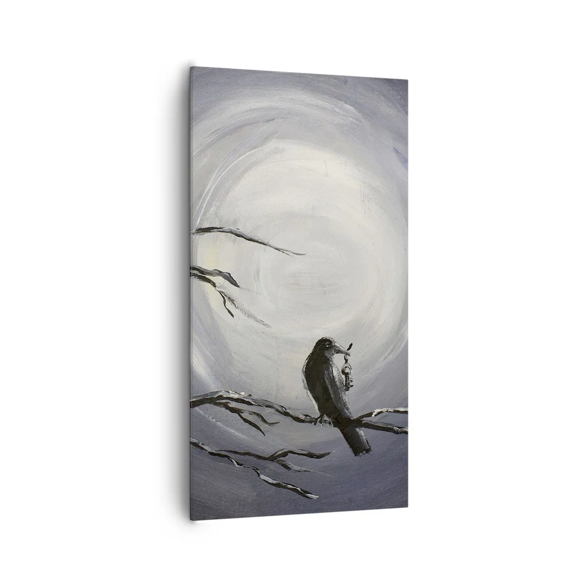 Impression sur toile - Image sur toile - La clé du mystère de la nuit - 65x120 cm