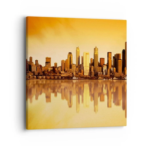 Impression sur toile - Image sur toile - Le silence de la métropole - 40x40 cm