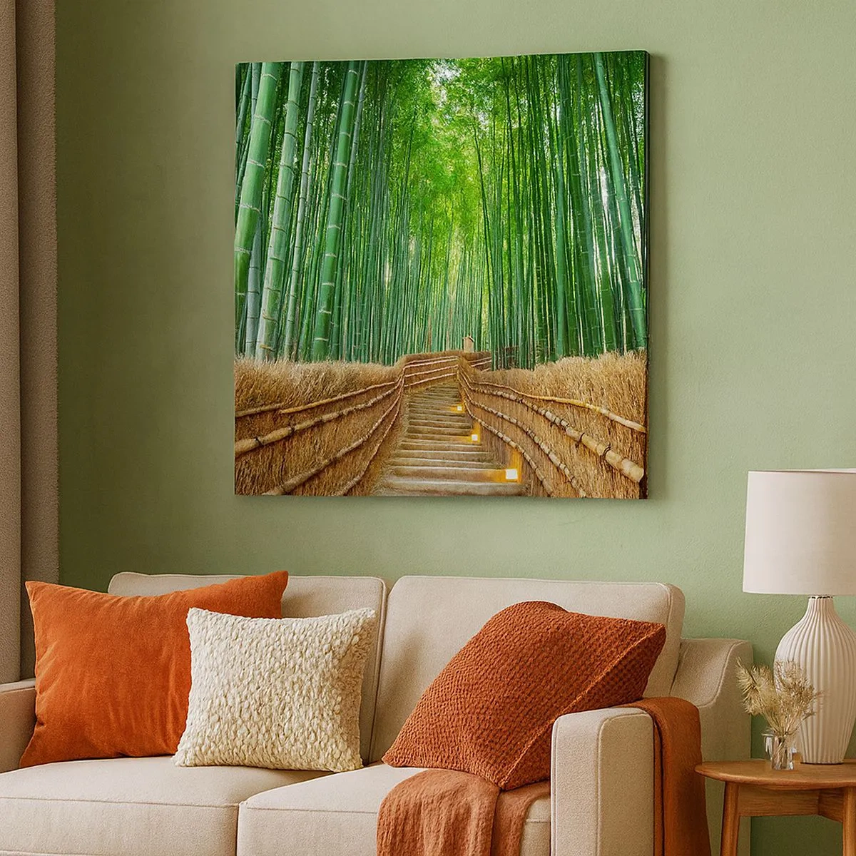 Impression sur toile - Image sur toile - L'essence de la nature asiatique - 30x30 cm