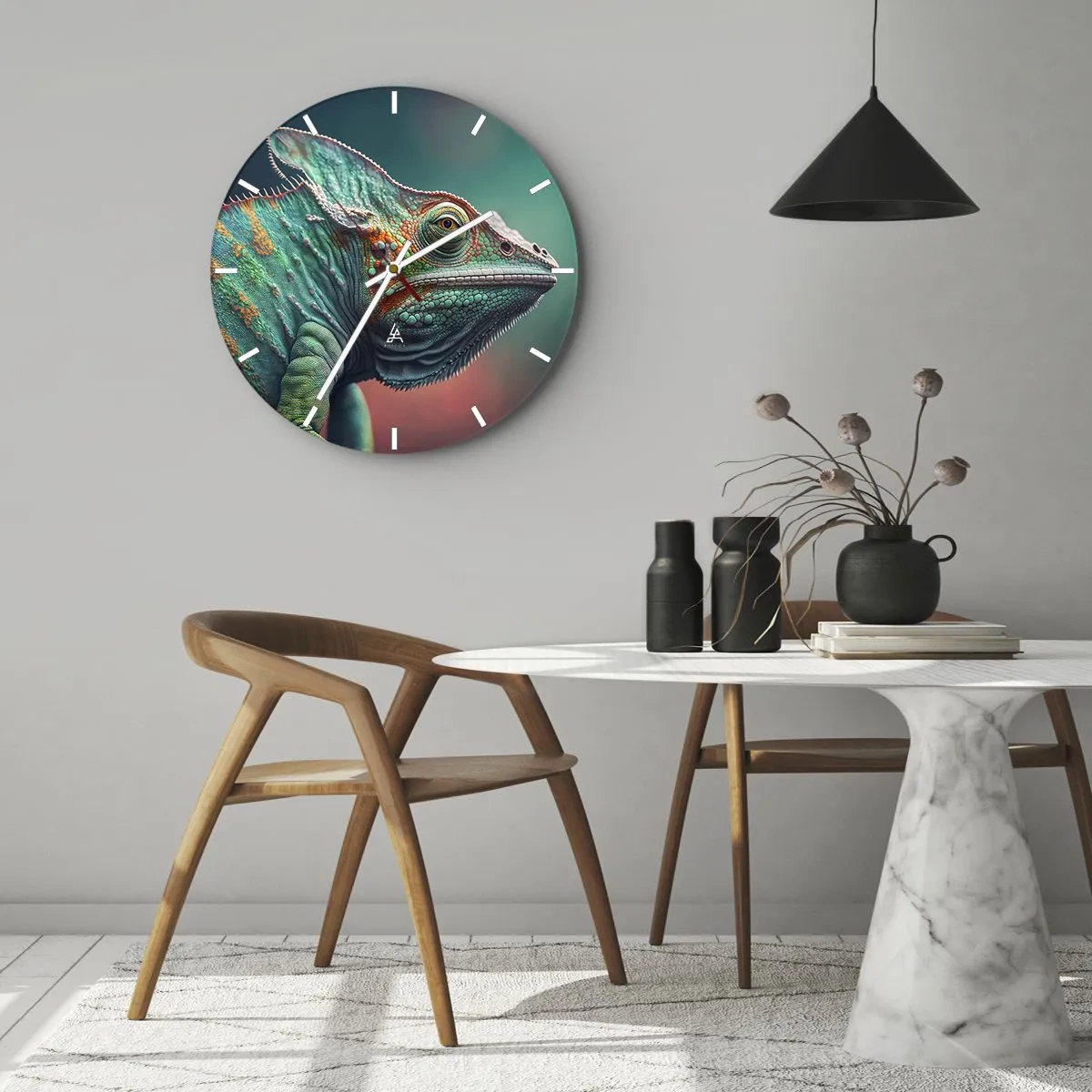 Horloge murale - Pendule murale - Vous me voyez? Pas bien… - 40x40 cm