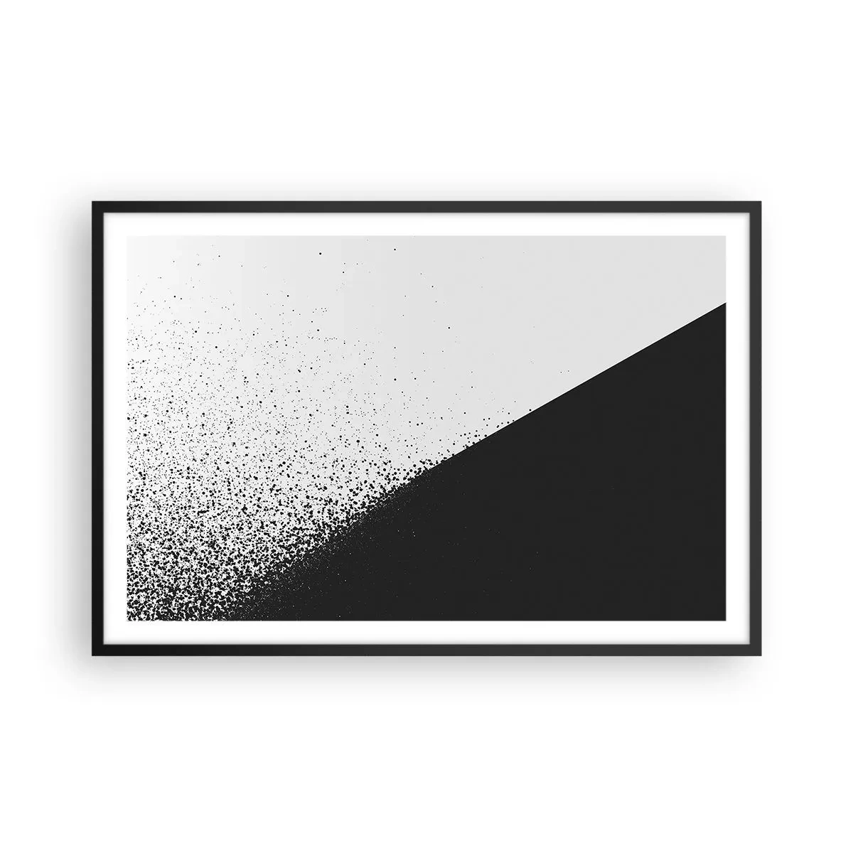Affiche dans un cadre noir - Poster - De plus en plus vite, de plus en plus - 91x61 cm